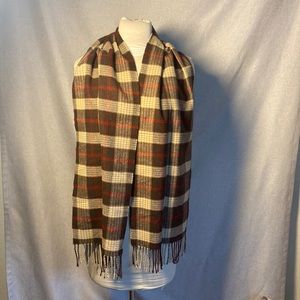 Plaid - Large Cashmere and Viscose Scarf